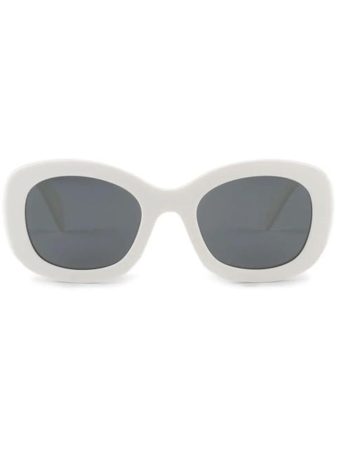 Prada Eyewear logo-embossed oversize-frame sunglasses - White - zdjęcie produktu nr 1