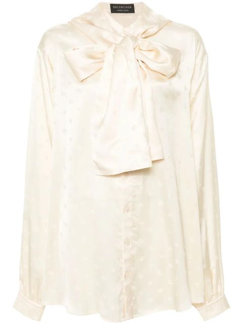 Balenciaga Letters blouse - Neutrals - zdjęcie produktu nr 1