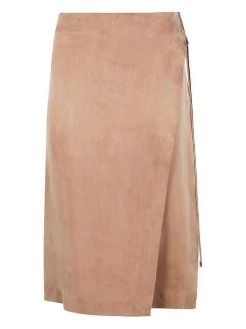 Blumarine wrap-design skirt - Brown - zdjęcie produktu nr 1