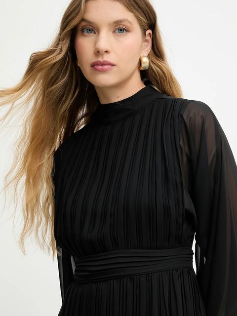 Answear.LAB sukienka kolor czarny mini rozkloszowana