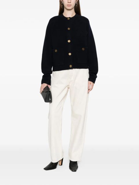 TOTEME hammered-button cardigan - Blue - zdjęcie produktu nr 2