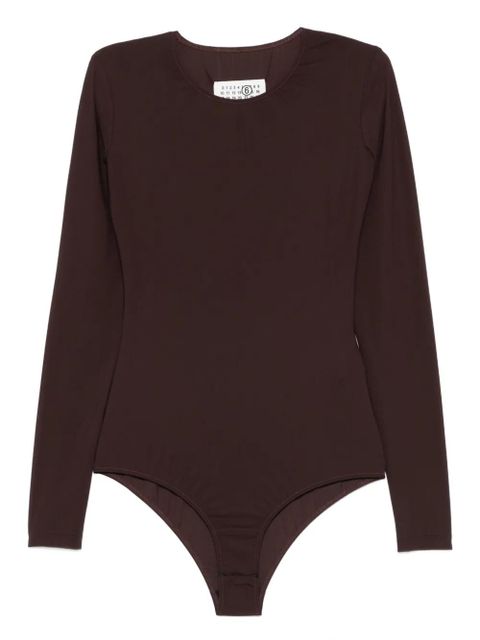 MM6 Maison Margiela long-sleeved bodysuit - Brown - zdjęcie produktu nr 1