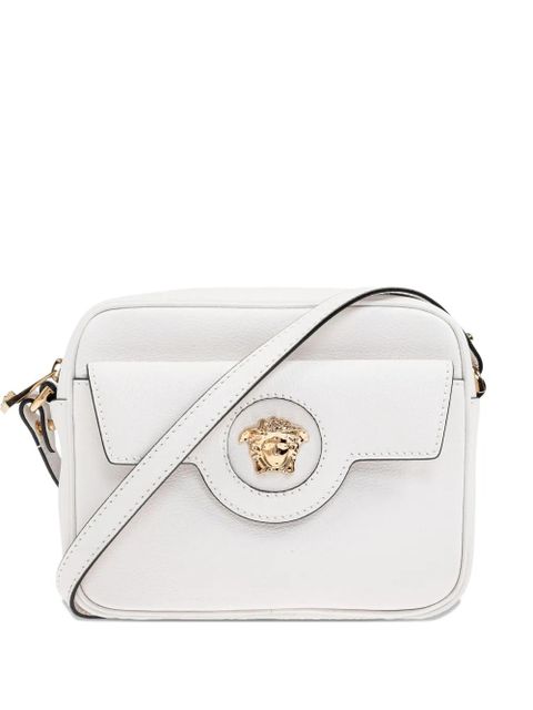 Versace La Medusa leather cross body bag - White