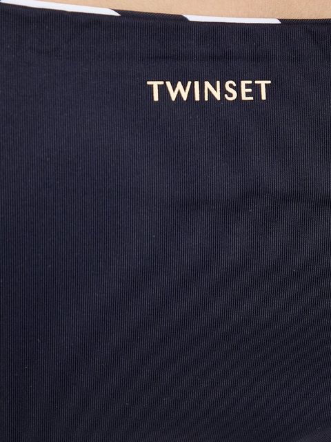 Twinset figi kąpielowe dwustronne kolor granatowy 251LMMX89