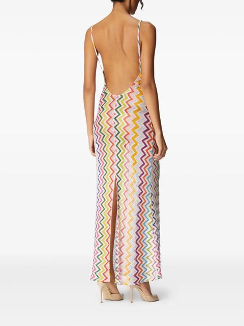 Missoni zigzag-pattern dress - White