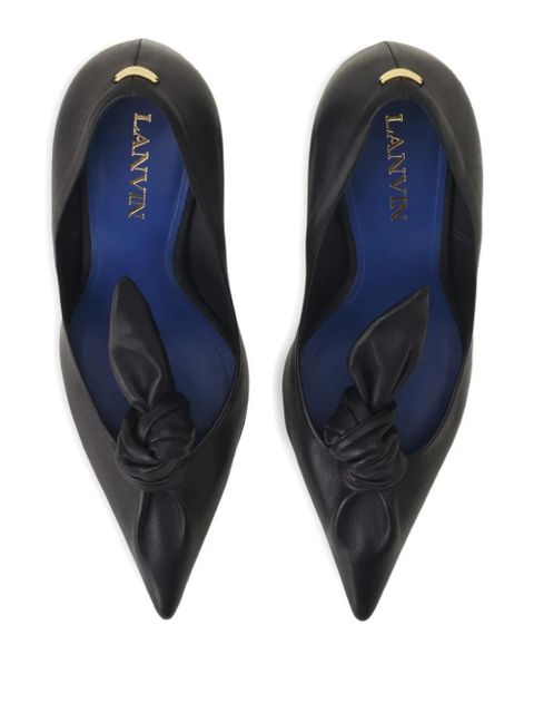Lanvin 100mm bow pumps - Black