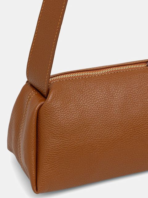 Answear.LAB torebka skórzana kolor brązowy