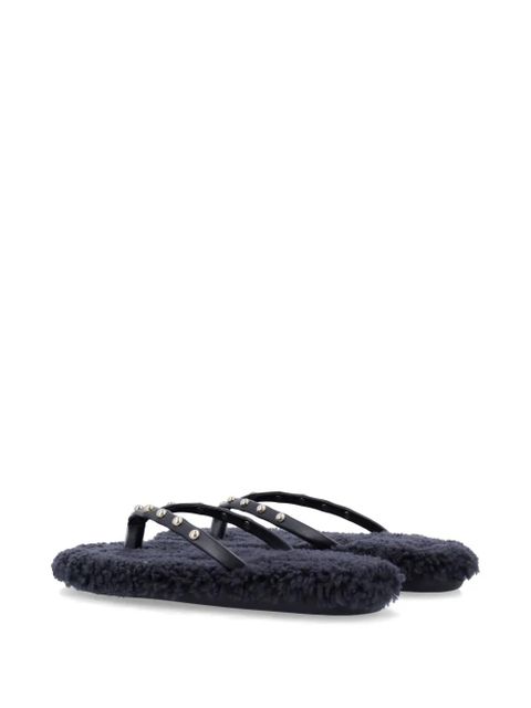 Ancient Greek Sandals Saionara slides - Black