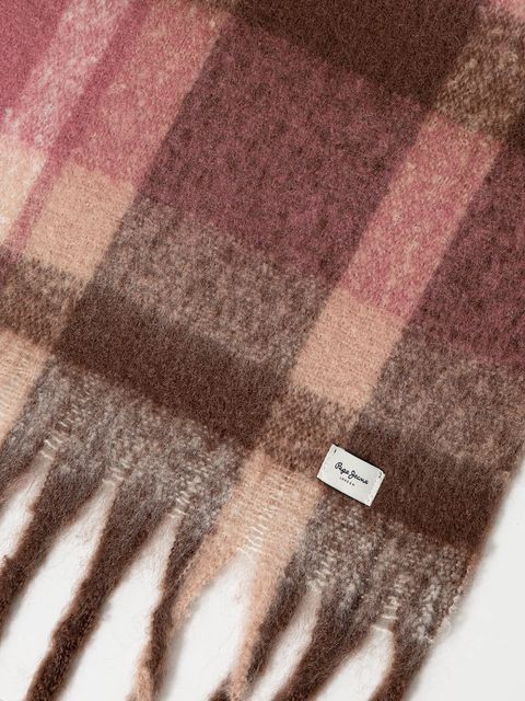 Pepe Jeans szalik damski kolor różowy wzorzysty PL1100011 - zdjęcie produktu nr 2