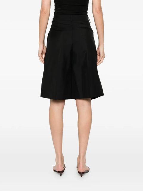 Róhe pleated tailored shorts - Black