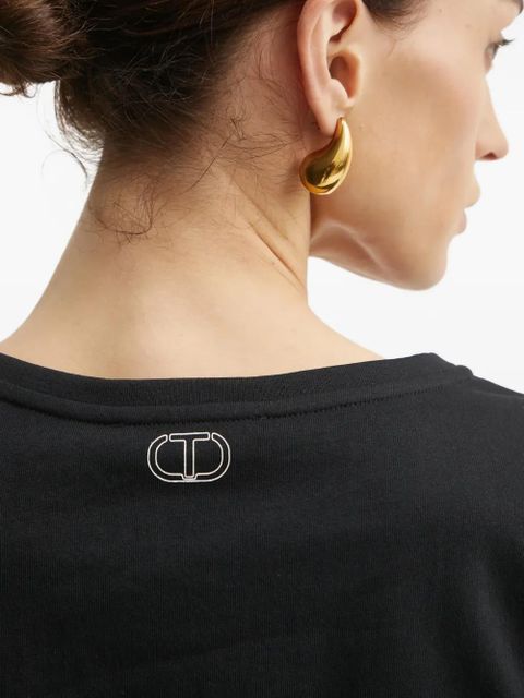 TWINSET logo-print T-shirt - Black