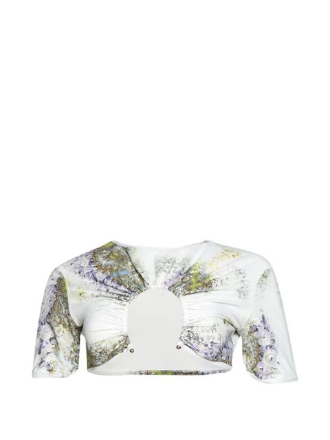 Christopher Esber print bikini top - White - zdjęcie produktu nr 1