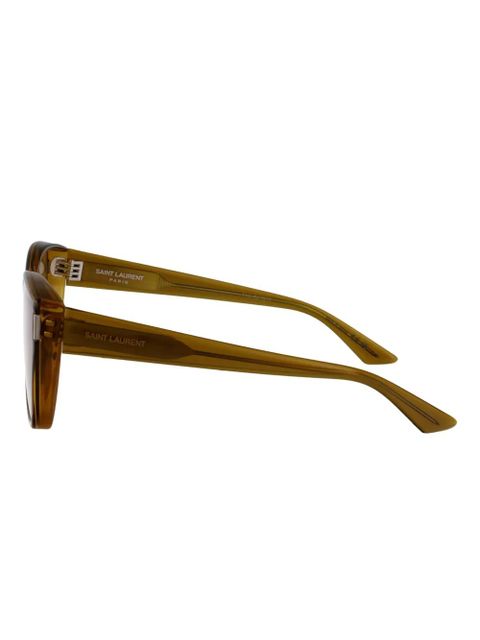 Saint Laurent Eyewear oversize-frame sunglasses - Brown