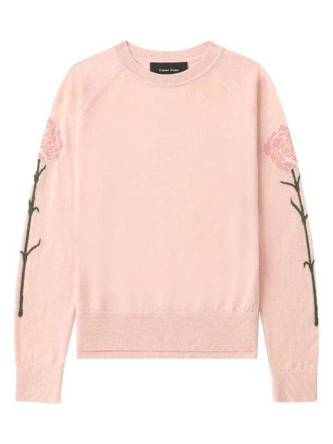 Simone Rocha floral-motif sweater - Pink - zdjęcie produktu nr 1