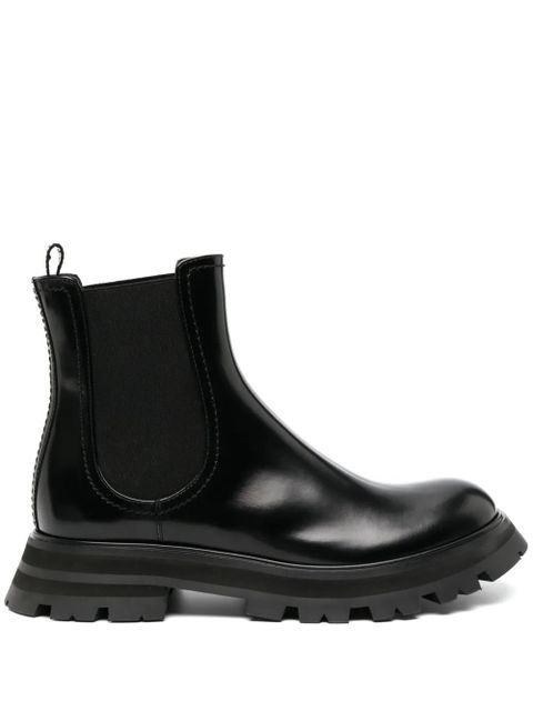 Alexander McQueen Wander Chelsea leather boots - Black - zdjęcie produktu nr 1