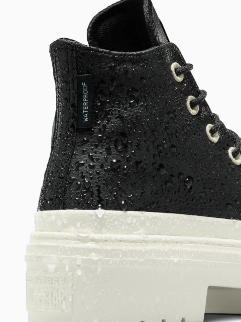 Converse trampki skórzane Chuck Taylor All Star Lugged Heel damskie kolor czarny A12328C