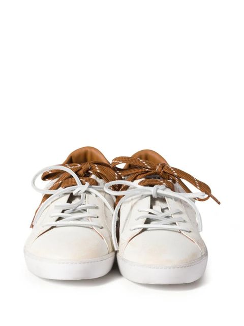 Miu Miu Deco leather sneakers - White