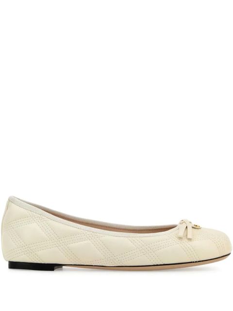 Valentino Garavani leather ballerina shoes - White - zdjęcie produktu nr 1