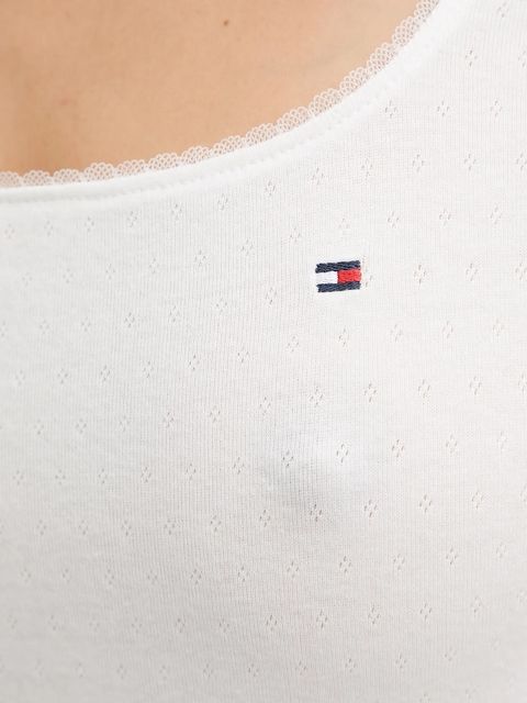 Tommy Hilfiger piżama damska kolor biały UW0UW06143