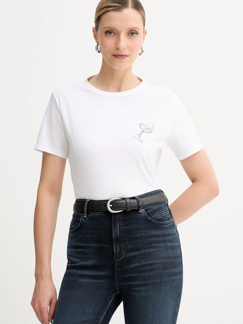 BOSS Orange t-shirt bawełniany damski kolor biały 50549192 - zdjęcie produktu nr 1