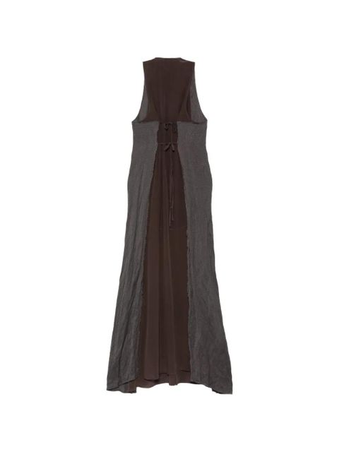 Alysi tie-front maxi dress - Brown - zdjęcie produktu nr 2