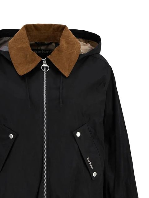 Barbour corduroy collar hooded jacket - Black - zdjęcie produktu nr 2