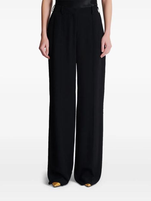 Balmain crepe tailored trousers - Black