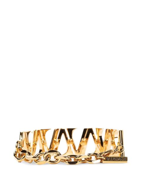 Versace logo chain bracelet - Gold - zdjęcie produktu nr 2