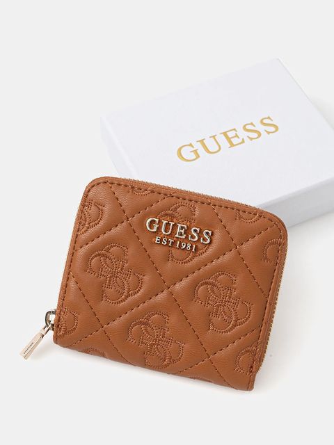 Guess portfel ADELASIA damski kolor brązowy SWQL96 58137