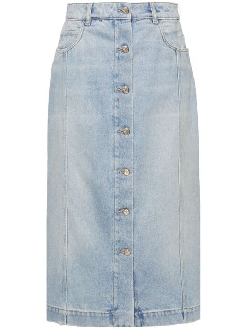 Moncler button-up denim midi skirt - Blue - zdjęcie produktu nr 1