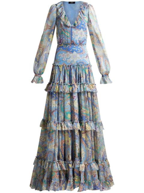 ETRO floral maxi dress - Blue - zdjęcie produktu nr 1