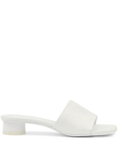 MM6 Maison Margiela numbers-motif mules - White - zdjęcie produktu nr 1