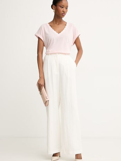 Morgan T-shirt basic damski z wiskozą - zdjęcie produktu nr 1