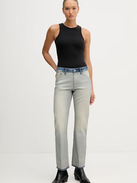 Calvin Klein Jeans jeansy damskie medium waist LV147D735G