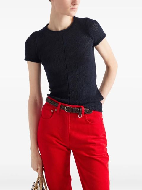 Prada cashmere T-shirt - Blue