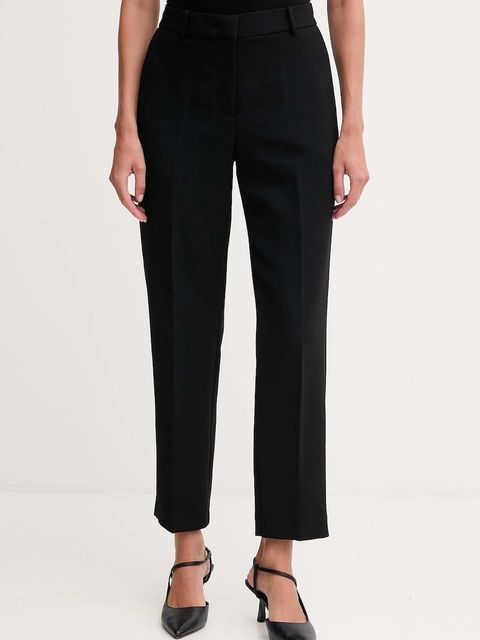 Tommy Hilfiger spodnie damskie kolor czarny proste high waist WW0WW48355 - zdjęcie produktu nr 1