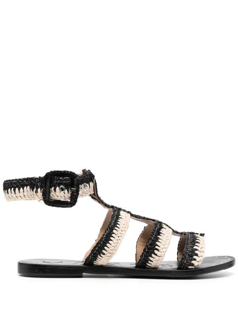 Manebi gladiator braided sandals - Black - zdjęcie produktu nr 1