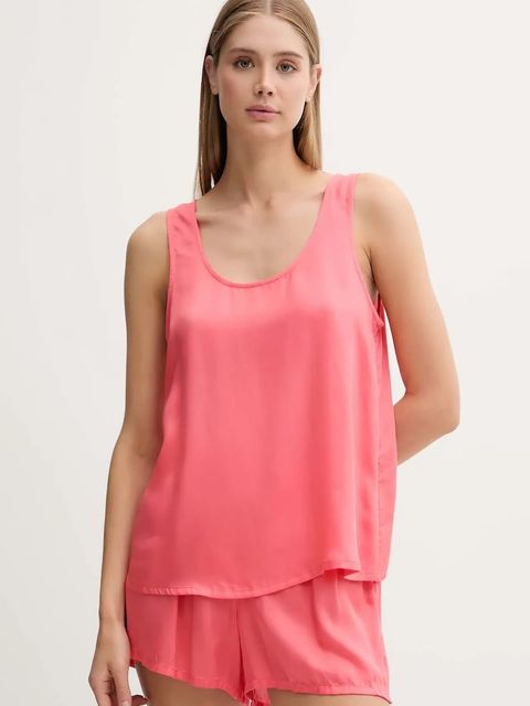 United Colors of Benetton piżama damska kolor różowy 41HY3P00S