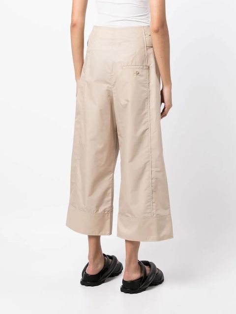 3.1 Phillip Lim pleat-detail cropped trousers - Neutrals