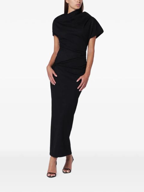 ENTIRE STUDIOS draped knot-detail maxi dress - Black - zdjęcie produktu nr 2