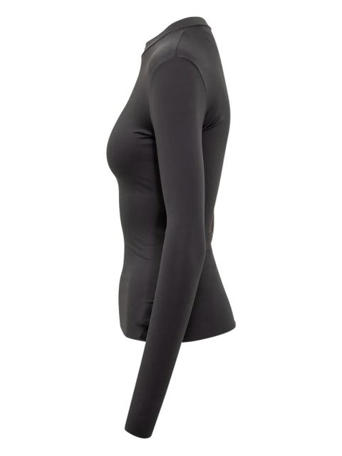 Marine Serre moon-logo long-sleeve T-shirt - Black - zdjęcie produktu nr 2