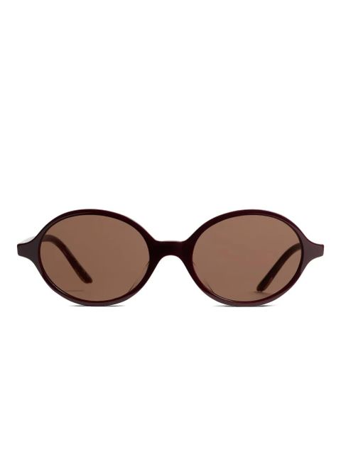 KHAITE oval-frame sunglasses - Brown - zdjęcie produktu nr 1