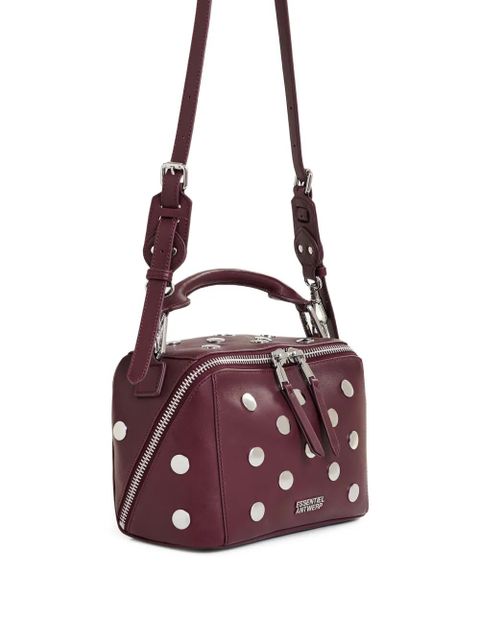 Essentiel Antwerp Imona stud-embellished shoulder bag - Red