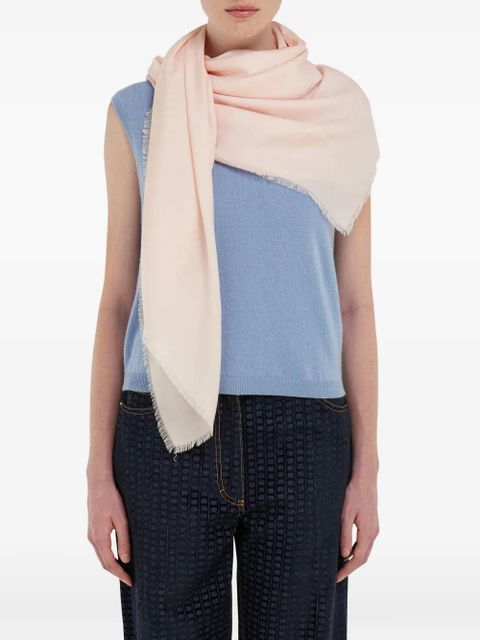 Ferragamo Gancini jacquard fringed scarf - Pink - zdjęcie produktu nr 2