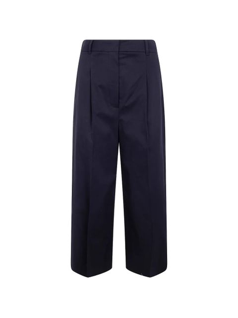 Max Mara Tequila pleated twill trousers - Blue - zdjęcie produktu nr 1
