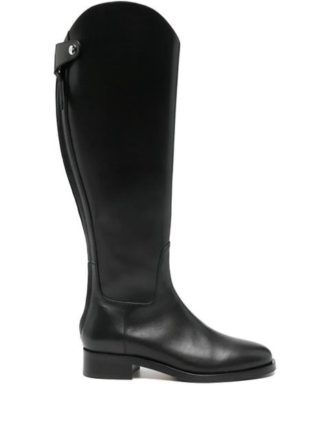 Aeyde zip-detailng leather boots - Black - zdjęcie produktu nr 1