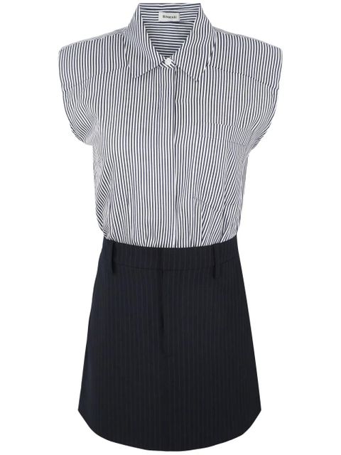 Simkhai Graham contrast-fabric mini dress - Blue - zdjęcie produktu nr 1