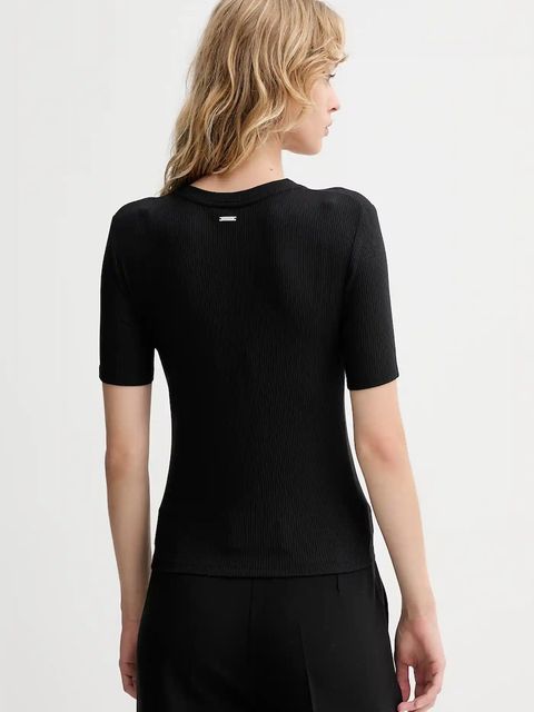 Calvin Klein t-shirt damski kolor czarny LV044D246G