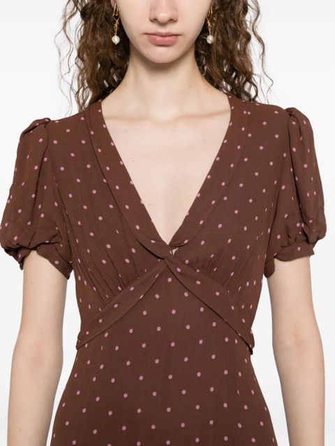 Reformation Michelle dress - Brown