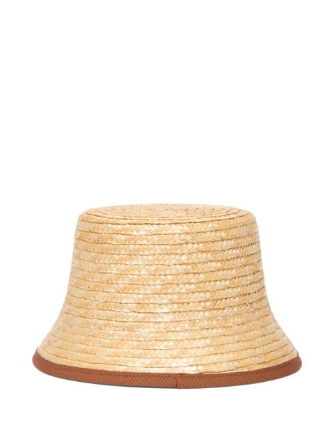 Moschino woven bucket hat - Neutrals - zdjęcie produktu nr 2
